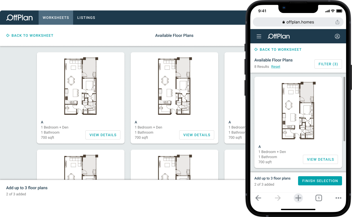 Responsive OffPlan